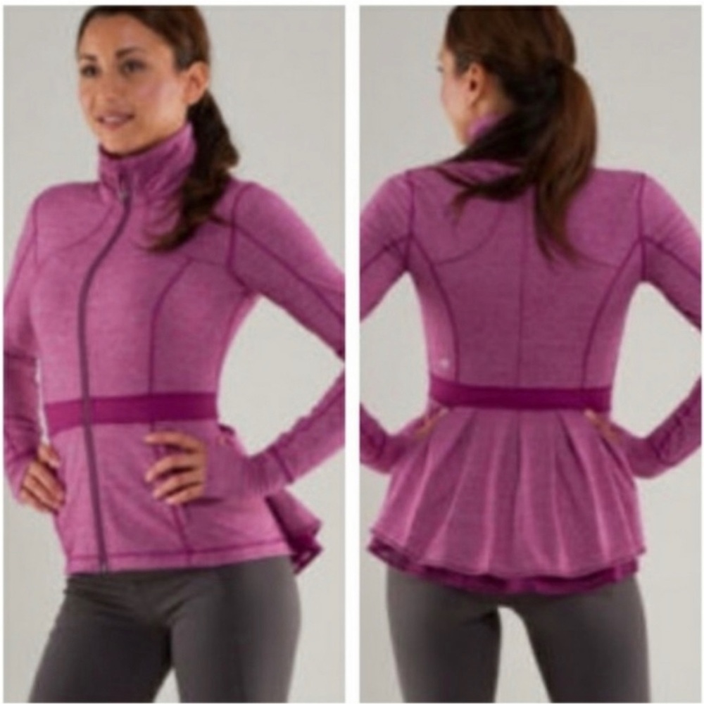 Never Worn Lululemon Dewberry Riding Jacket Ruffled Back